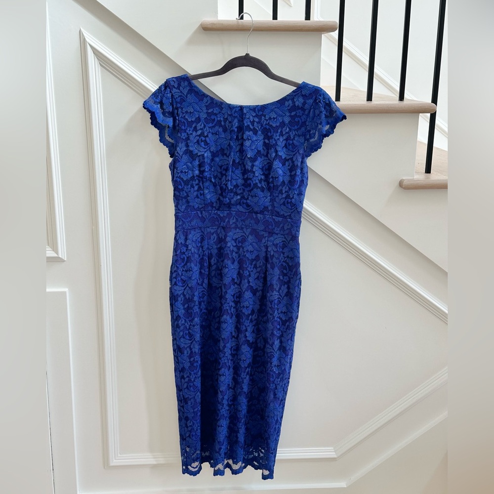 ABS women’s Maternity Elegant Blue Lace Dress